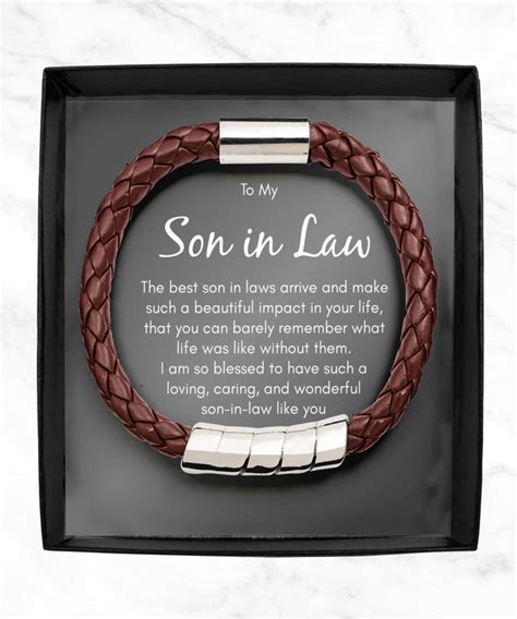 To My Son in Law Gifts, Son in Law Bracelet, Son in Law Birthday ...