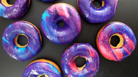 Galaxy Donuts ~ Recipe | Donut recipes, Rainbow food, Donuts