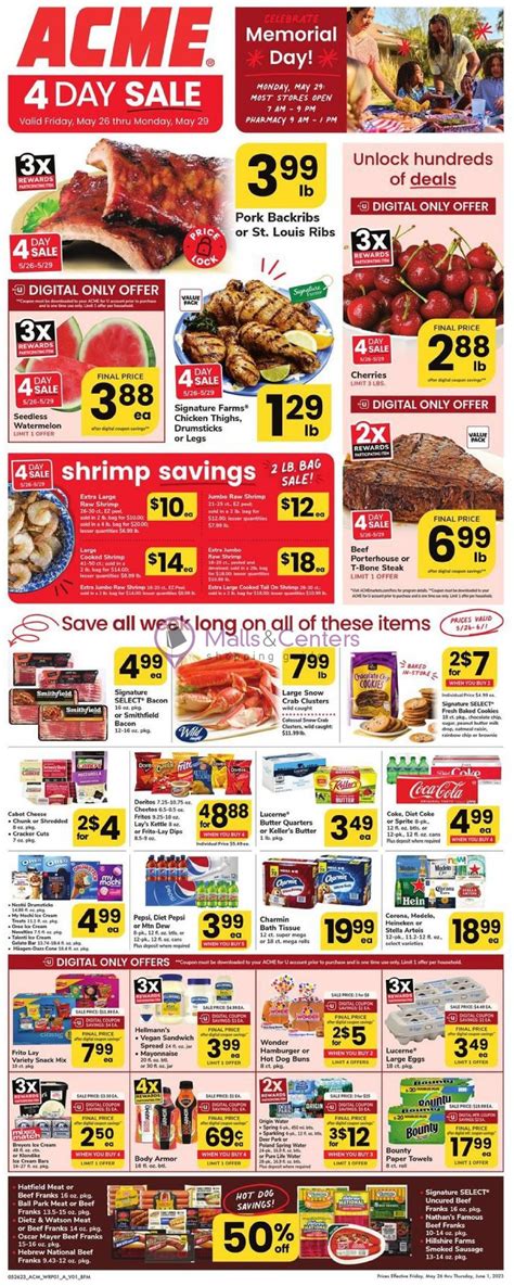 Acme Weekly ad valid from 05/26/2023 to 06/01/2023 - MallsCenters