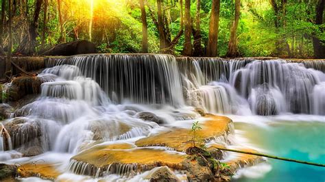 HD wallpaper: cascada, naturaleza, rio, selva, scenics - nature, waterfall | Wallpaper Flare