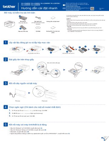 Brother HL-L2340DW Laser/Led Printer Quick Setup Guide | Manualzz