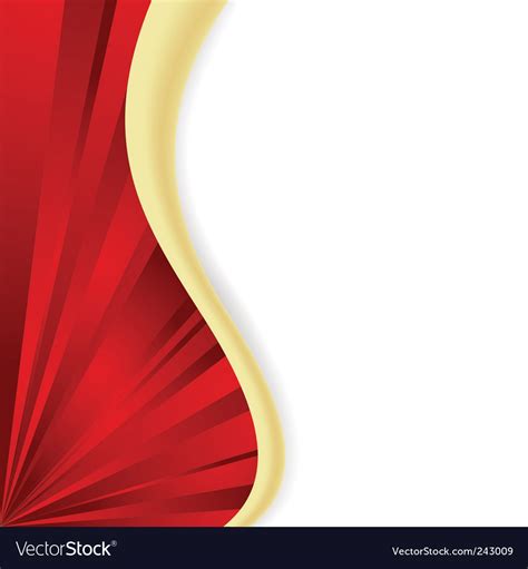 Red wave Royalty Free Vector Image - VectorStock