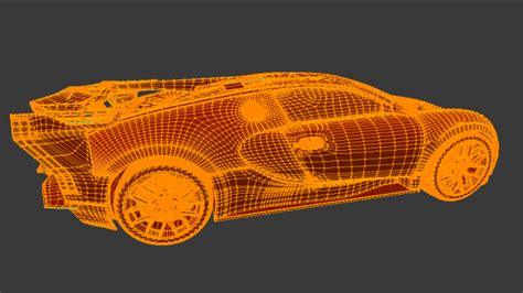 bugatti divo with full interior 3D Model in Racing 3DExport