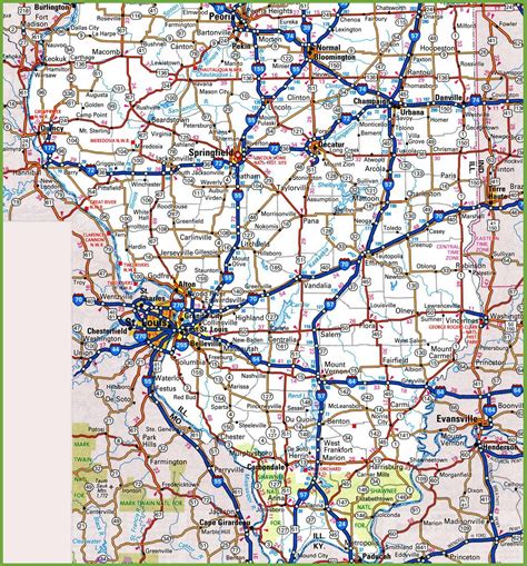 Map of Southern Illinois