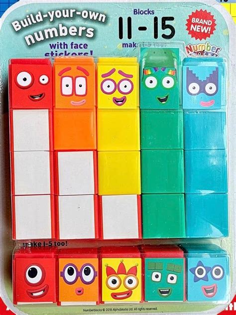 Numberblocks 11-15 Learning aid or Cake decorating | Etsy in 2021 | Educational toys, Card craft ...