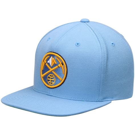 Denver Nuggets Mitchell & Ness Current Logo Wool Solid Snapback ...