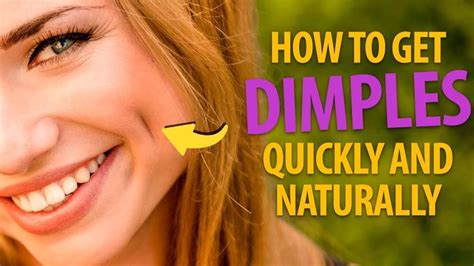 How To Get Dimples Quickly to Make Everyone Go Awww - YouTube (With images) | Dimples, Beauty ...