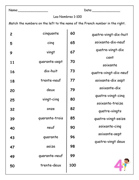 French Numbers (Les Nombres) Worksheets - Made By Teachers