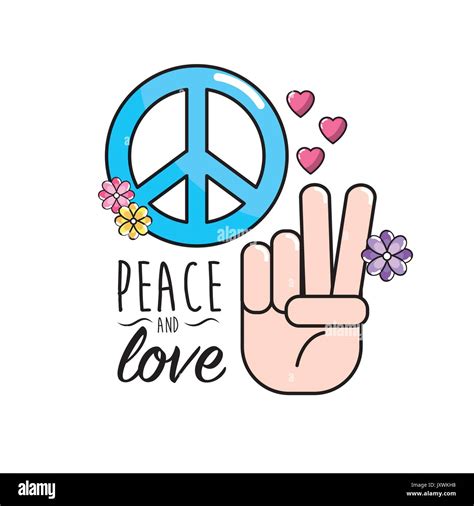 peace and love symbol and global spirit Stock Vector Image & Art - Alamy