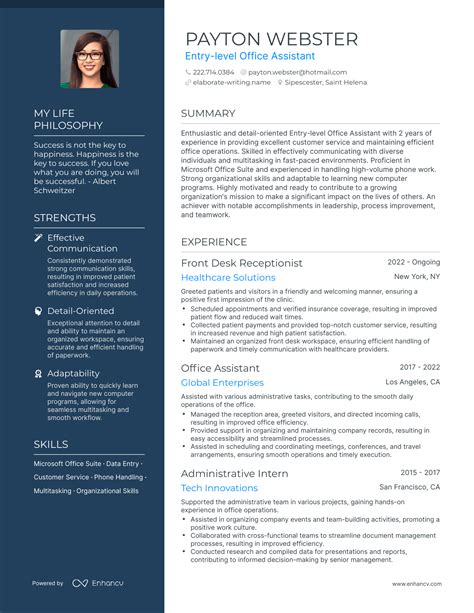 3 Successful Entry-level Office Assistant Resume Examples And Writing Tips for 2024