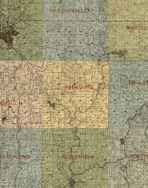 Freeburg, Illinois 1899 Old Town Map Custom Print - St. Clair Co. - OLD MAPS