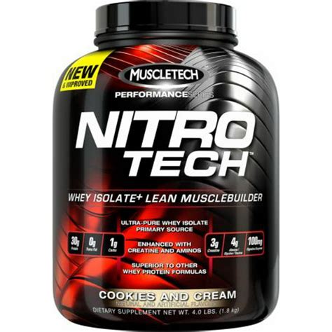 MuscleTech Performance Series Nitro Tech Power Whey Protein ...