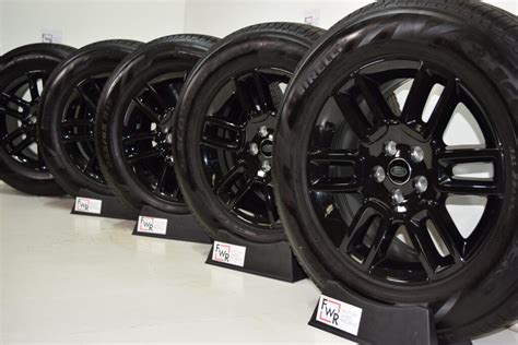 19″ Land Rover Defender 110 Factory OEM Wheels Rims Gloss Black Tires ...