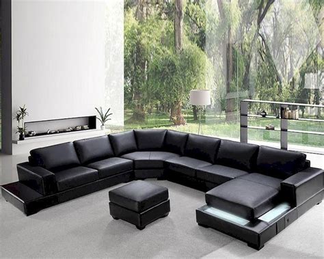 Contemporary Low Profile Leather | Soft leather sofa, Sofa set ...