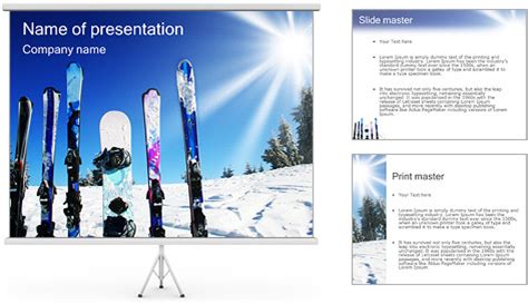 Winter Kinds Of Sport PowerPoint Template & Backgrounds ID 0000003501 ...