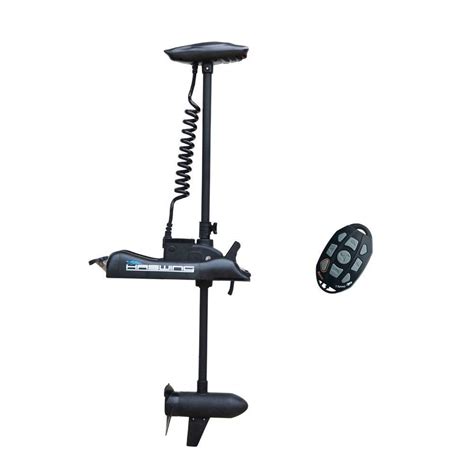 AQUOS Haswing Black 12V 55LBS 48inch Electric Bow Mount Trolling Motor ...