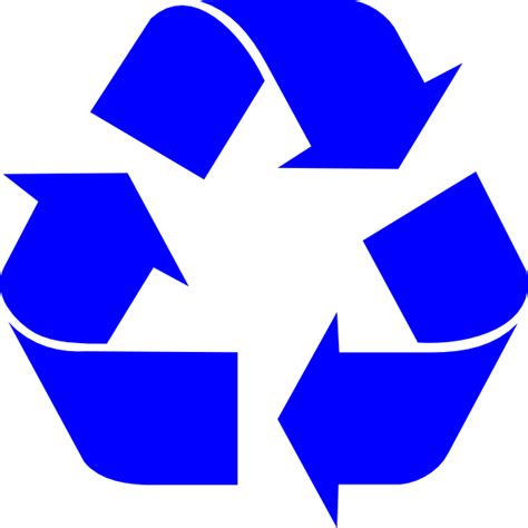 Blue Recycle Logo Clip Art at Clker.com - vector clip art online, royalty free & public domain