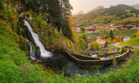 Photography of Waterfalls in Switzerland by Jennifer Esseiva