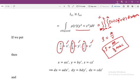moment of inertia of ellipsoid - YouTube