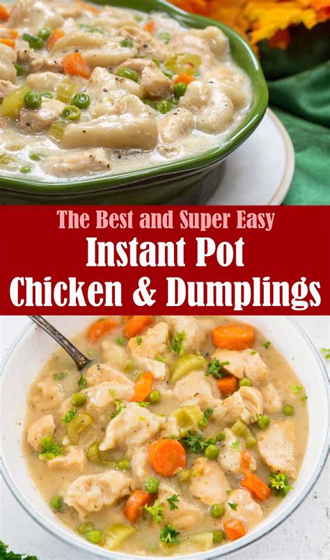 Easy Instant Pot Chicken and Dumplings – Lindsy's Kitchen