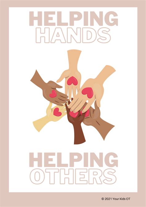 Helping Hands Helping Others Poster