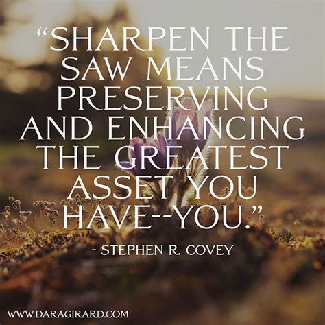 Sharpen the saw...