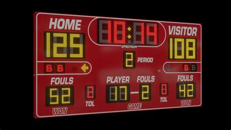 High School Gymnasium Scoreboards - 10' Basketball Scoreboards ...