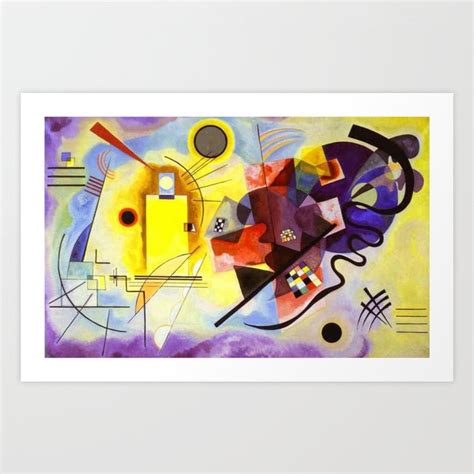 Wassily Kandinsky Yellow Red Blue Art Print by Restored Art And History | Society6