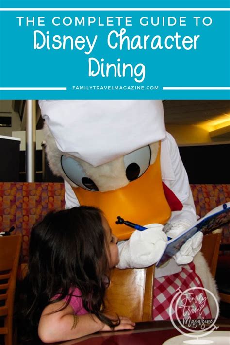 Eat With Your Favorite Character: Disney Character Dining - Family ...