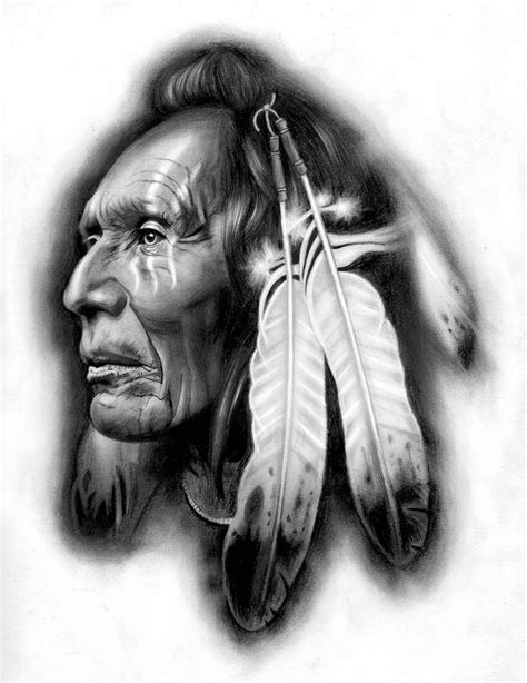 Native American warrior by badfish1111 on DeviantArt | Native american drawing, Indian tattoo ...