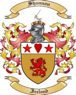 Shannon Family Crest from Ireland by The Tree Maker