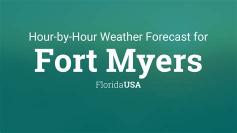 Hourly forecast for Fort Myers, Florida, USA