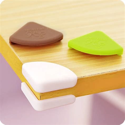 4Pcs/set Hot Baby Safety Products Silicon Corner Protector Furniture Desk Glass Table Edge ...