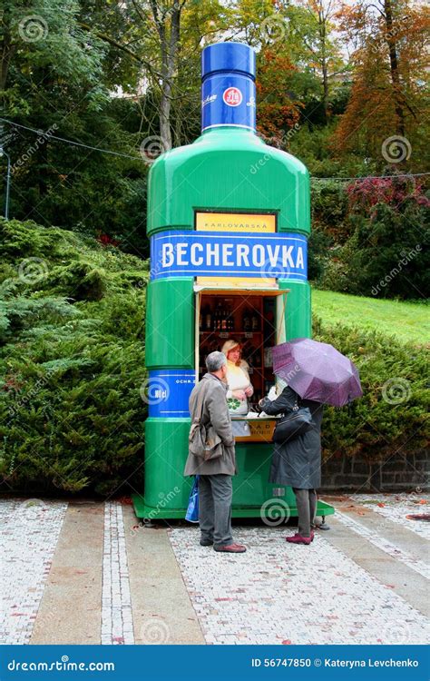 Becherovka in Karlovy Vary editorial image. Image of scene - 56747850