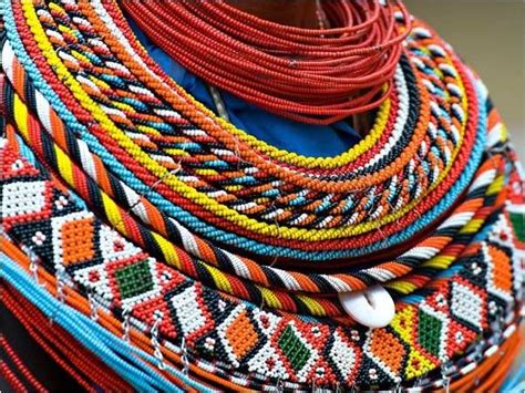 Maasai beaded necklaces | Bead work, African beads, African jewelry