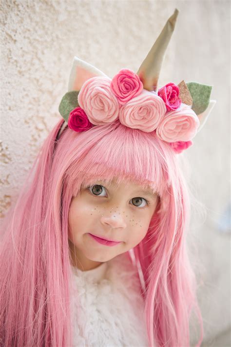 Cute Homemade Pink Unicorn Costume for Girls - Costume Yeti