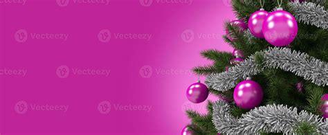 Pink Christmas Tree Holidays Background 24626021 Stock Photo at Vecteezy