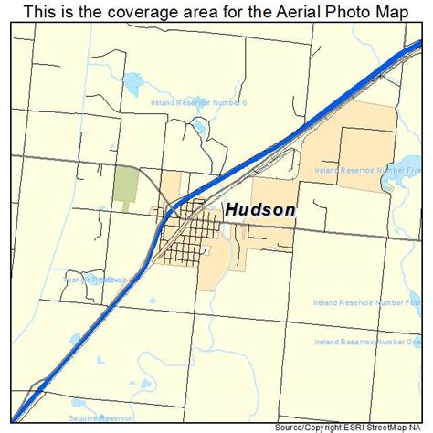 Aerial Photography Map of Hudson, CO Colorado