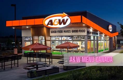 A&W Menu Prices Canada 100% Accurate Menu - 2024