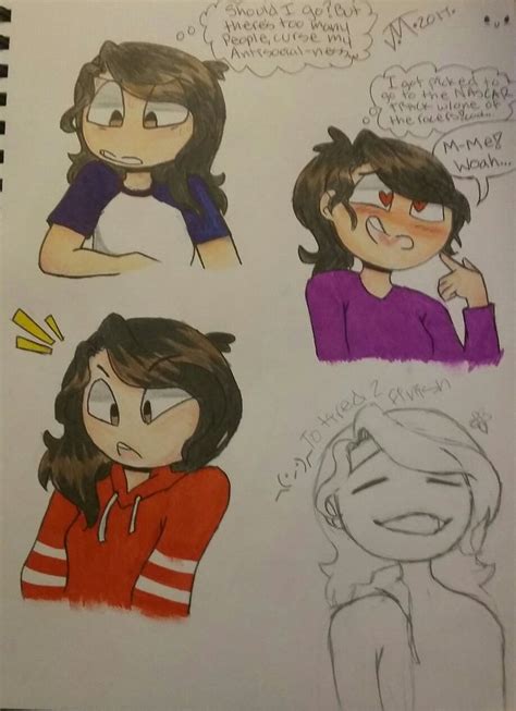 some drawings of people with different expressions