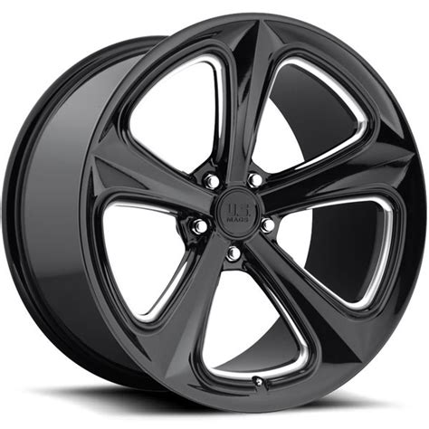 U.S. Mags Milner U124 Gloss Black with Milled | Dually-Wheels