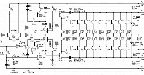 3000w stereo power amplifier circuit – Artofit