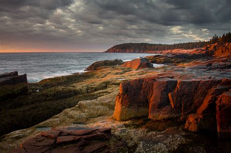 Sunrise at Thunder Hole, Acadia National Park ‹ Dave Wilson Photography