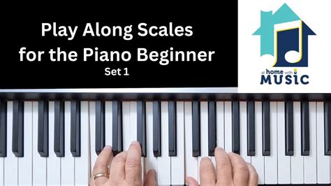 Play-Along Piano Scales Exercises for Beginners - Major Scales - set 1 ...