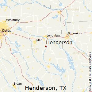 Map Of Henderson Texas - Lilly Pauline