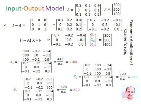 Leontief Input Output Model or Input-Output Analysis - YouTube