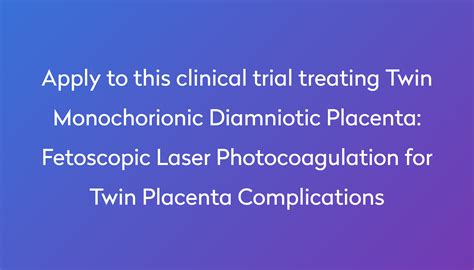 Fetoscopic Laser Photocoagulation for Twin Placenta Complications ...