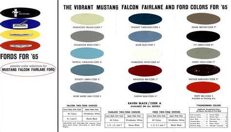 1965 Ford falcon paint colors