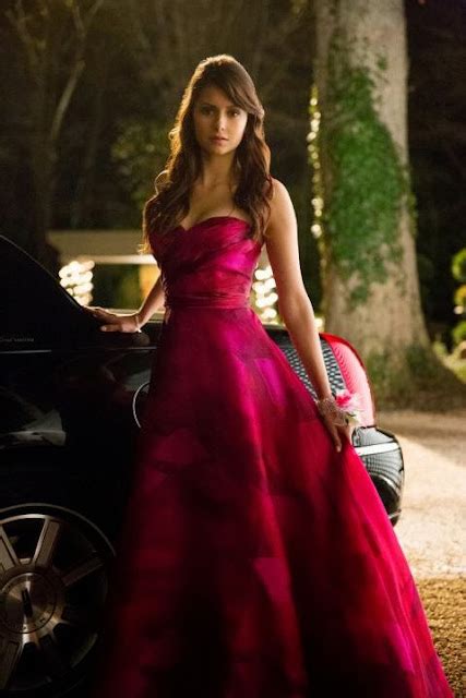 The Vampire Diaries: Nina Dobrev In Beautiful Red Dress - Awesome Looks