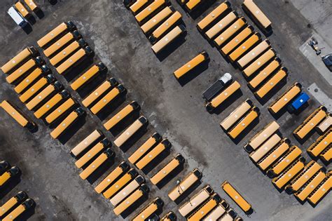 Free Stock Photo of School Bus Parking Lot — HD Images